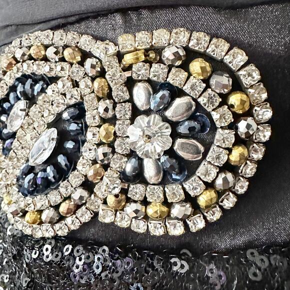 Alyce Paris Strapless Sequin Skinny Leg Jumpsuit women's US size 6 NEW with tags - Picture 4 of 14